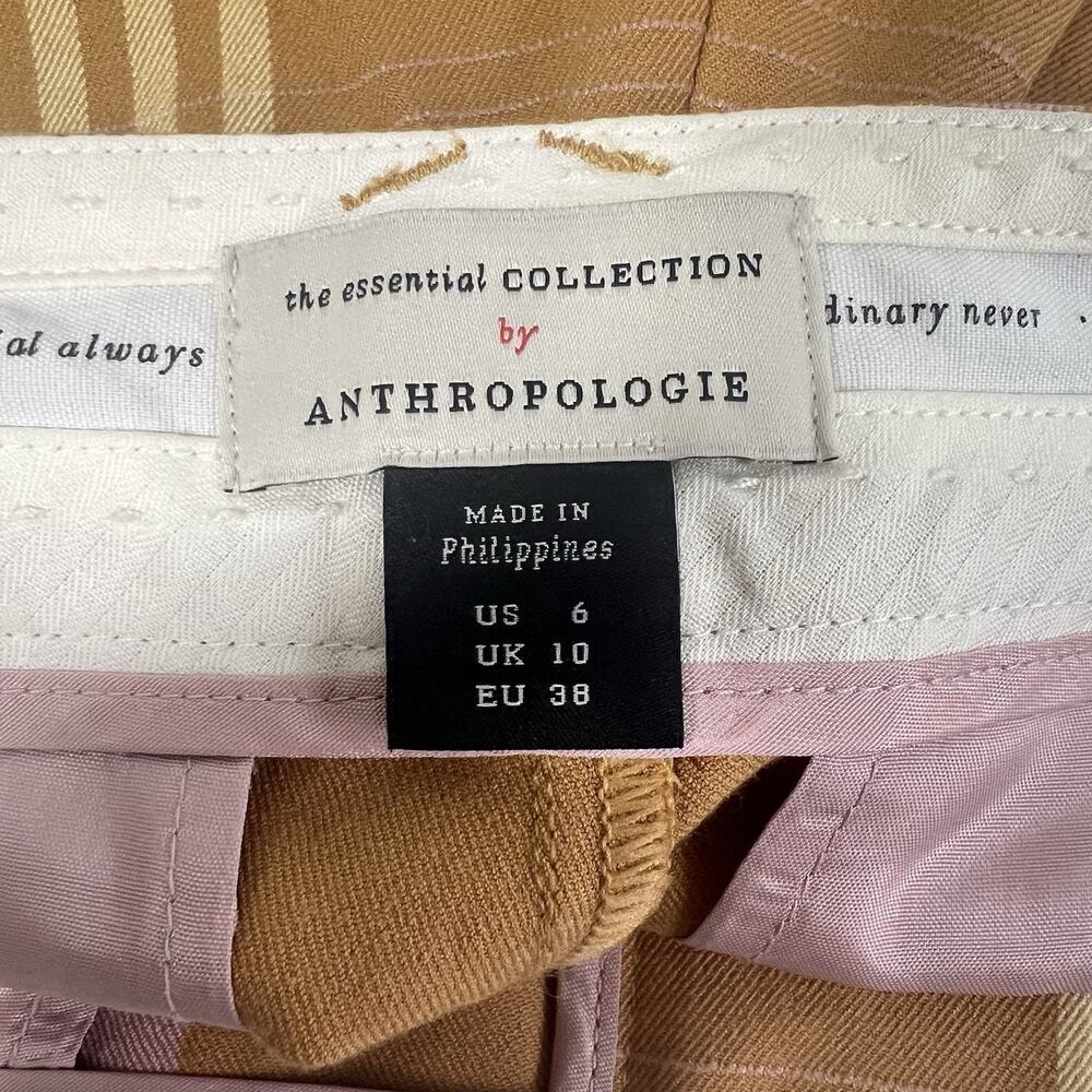 Anthropologie Maeve Margot Kick Flare Plaid Pants Women’s Size 6 - Picture 7 of 13
